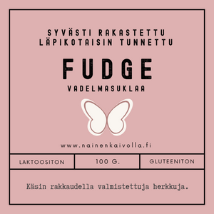 FUDGE Vadelmasuklaa - Syvästi rakastettu